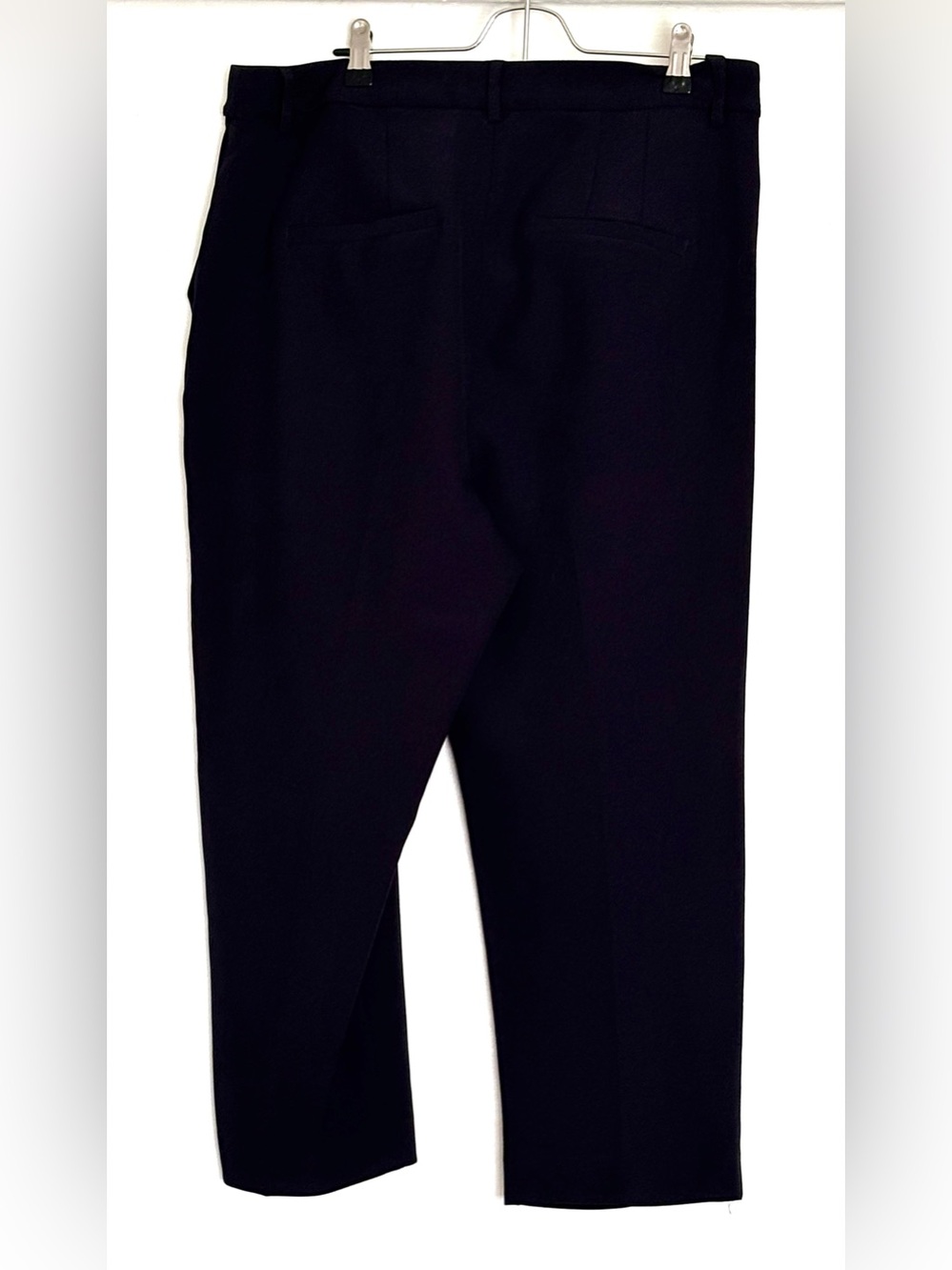 Express Editor Straight Ankle Super High Rise Pants Black Size 14 Short - Picture 2 of 5